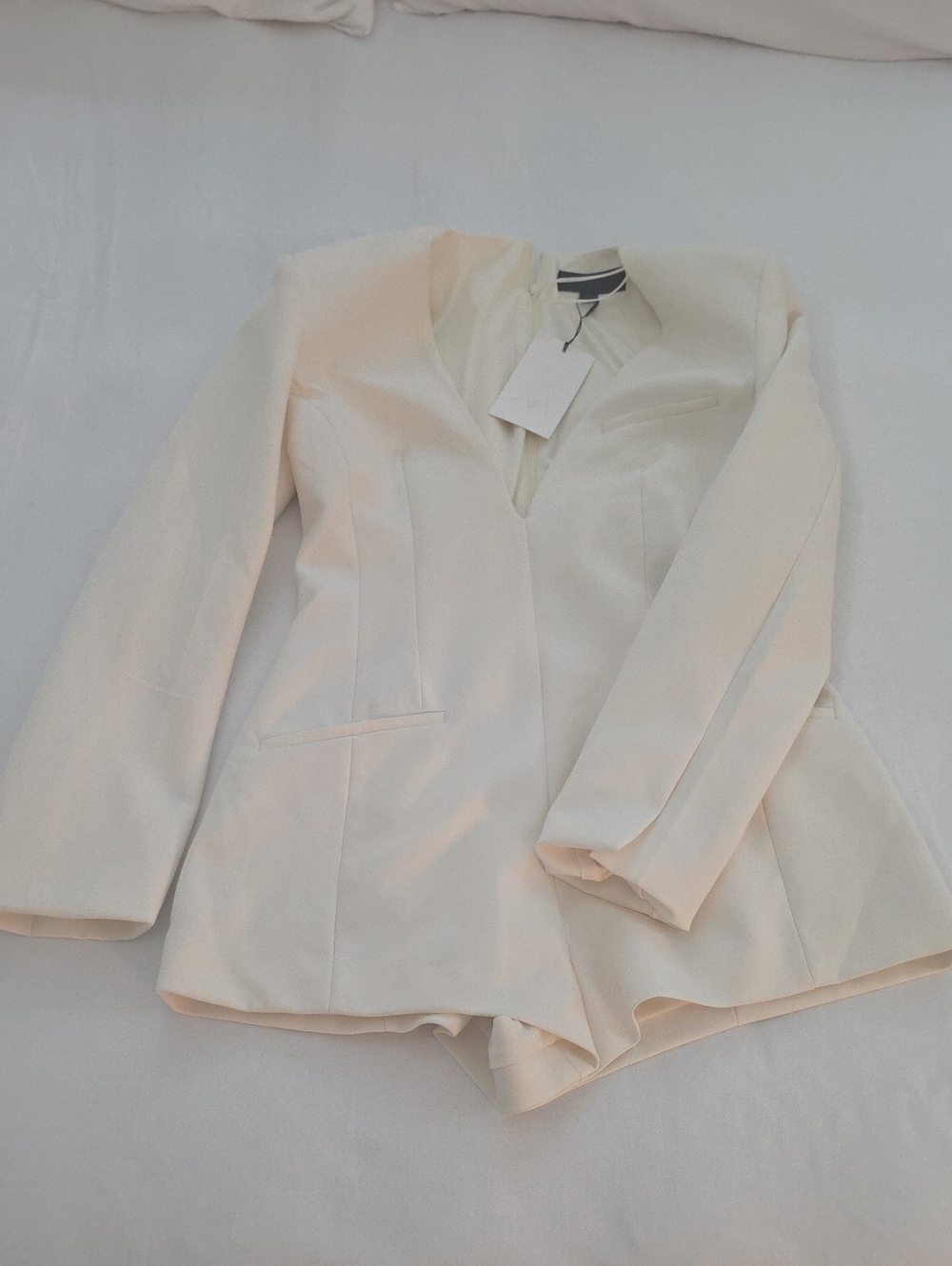 Women’s Cream Tailored Blazer Jacket